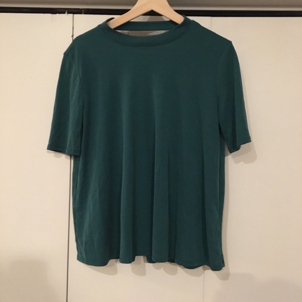 Teal, loose fitting 1/3 sleeve Too